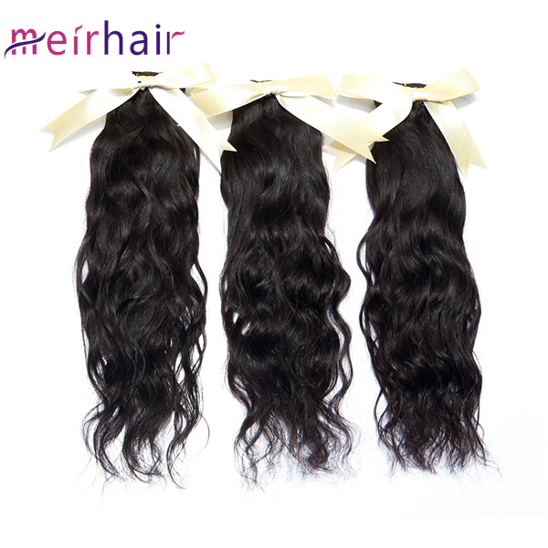 Wholesale Natural Wave Indian Hair Weft